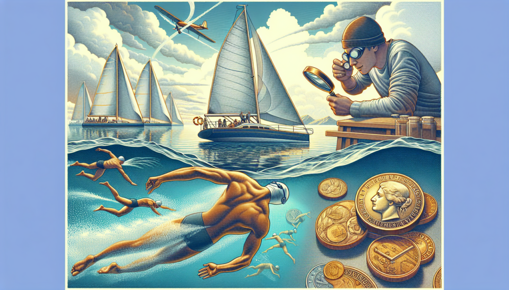 Activité N : bateau naviguant, natation en mer, collectionneur de pièces.