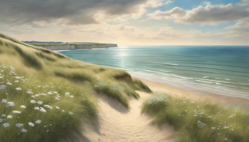 découvrez la plus belle plage de normandie, un bijou caché entre dunes et falaises. plongez dans ses eaux cristallines, profitez de ses paysages à couper le souffle et laissez-vous séduire par l'authenticité de cette destination idéale pour les amoureux de la nature et des escapades en bord de mer.