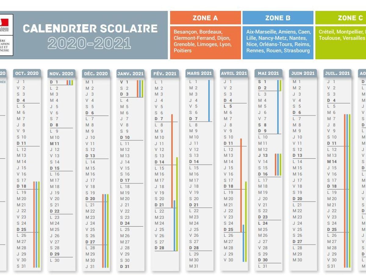 Calendrier Vacances Rouen 2024-2025